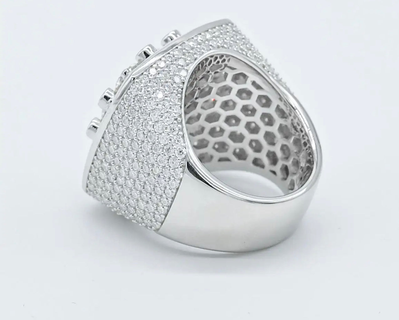 Jordon MJ Diamond Mens Ring on Sterling Silver