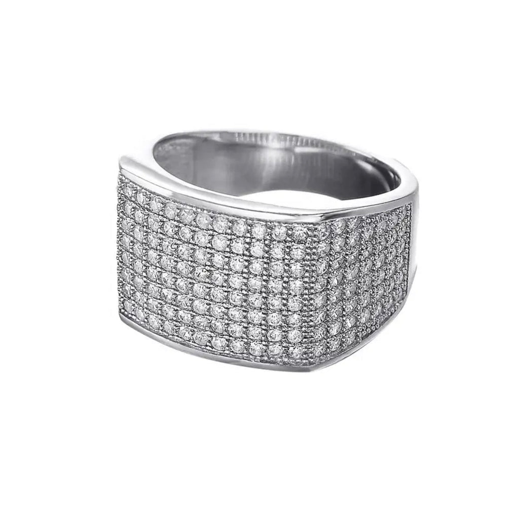 Men's GRA Clear Gems in Sterling Silver
