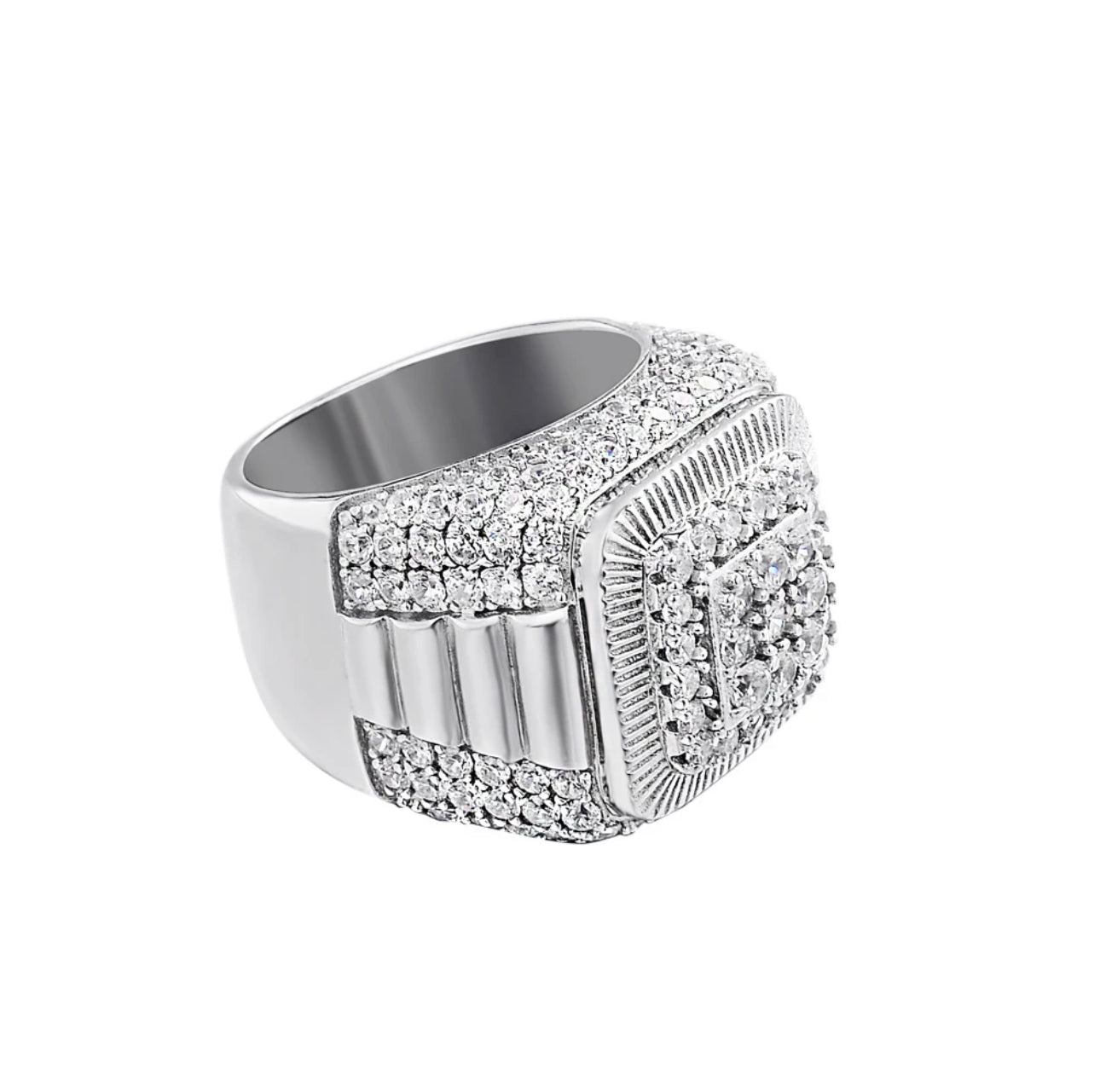 Conor Men's Diamond Ring in Sterling Silver