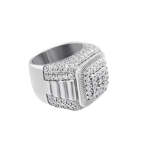 Conor Men's Diamond Ring in Sterling Silver
