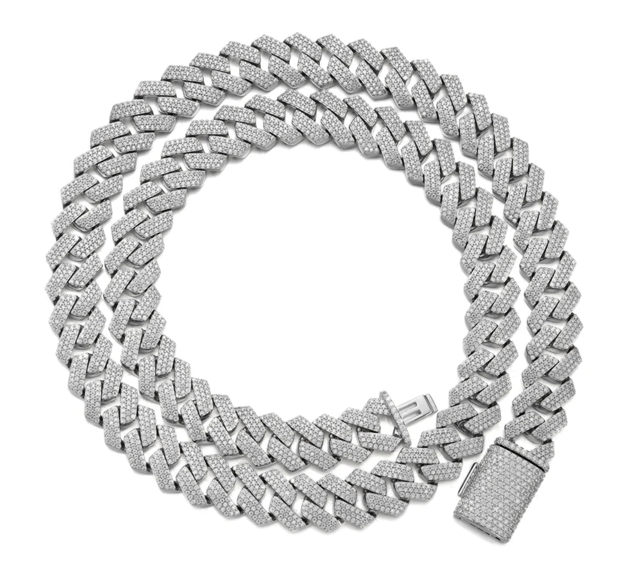Mens Cuban Diamond Bracelet